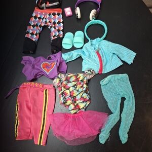 18 Inch Doll Colorful Dance Outfit Set